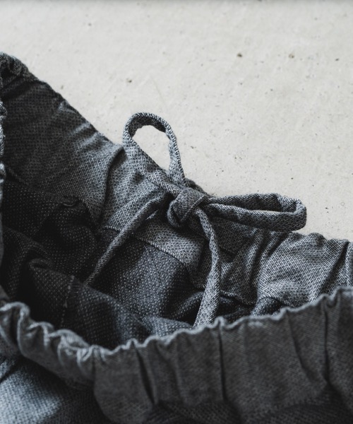 quadro（クオドロ）の「ソフトサーモストレッチサルエルパンツ（その他パンツ・レディース・グレー/ネイビー・FREE）」の8枚目の写真