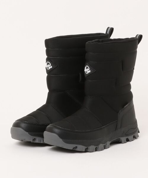 ASBee（アスビー）の「MOUNTAIN WALK マウンテンウォーク キッズ ハーフ丈ウィンターブーツ【防水/防寒】 1239（ブーツ・キッズ・ブラック/ベージュ/オレンジ/ネイビー・19.0cm/20.0cm/21.0cm/22.0cm/23.0cm/24.0cm）」の2枚目の写真