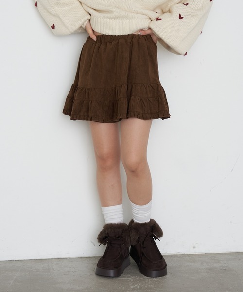 RAY CASSIN（レイカズン）の「厚底ムートンショートブーツ（ブーツ・レディース・ダークブラウン/ベージュ・L/M/S）」の13枚目の写真