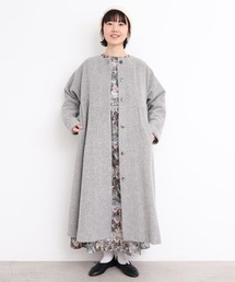 ヘリンボーン」に該当するノーカラーコートファッション通販 - ZOZOTOWN