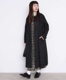 ヘリンボーン」に該当するノーカラーコートファッション通販 - ZOZOTOWN