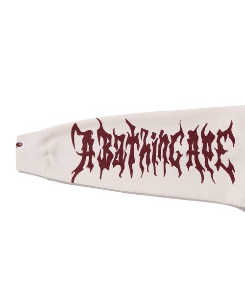 A BATHING APE（アベイシングエイプ）の「ALLOVER PRINT RELAXED FIT PULLOVER HOODIE（パーカー・メンズ・ブラック/アイボリー・MEDIUM/X-LARGE/LARGE/XX-LARGE/SMALL）」の9枚目の写真