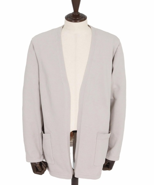 CAMBIO（カンビオ）の「mcg3735-Airy Knit Jacket Like Cardigan ニットカーディガン(A55025cmb)（カーディガン/ボレロ・メンズ・ブラック/グレイッシュベージュ/キナリ/チャコール・S/M/L）」の21枚目の写真