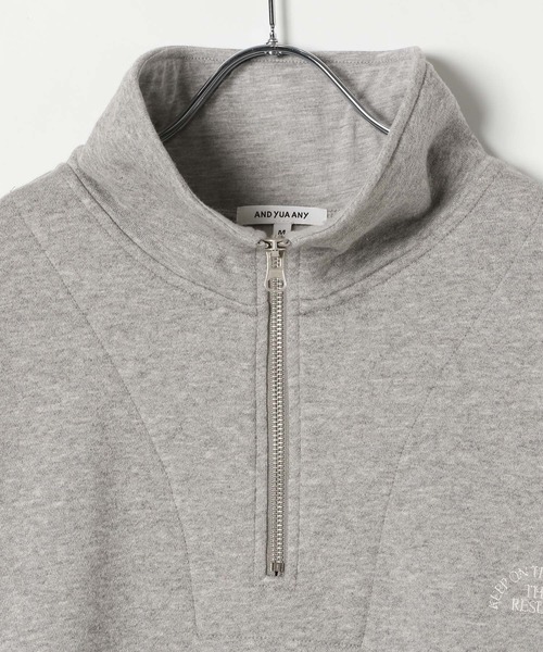 GLOBAL WORK(グローバルワーク)の「あったか裏起毛ハーフジップスウェット/AND YUA ANY/591458(スウェット・キッズ・ダークグレー/ライトグレー・MEDIUM/LARGE)」の21枚目の写真