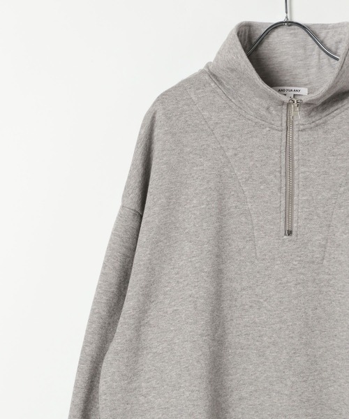 GLOBAL WORK(グローバルワーク)の「あったか裏起毛ハーフジップスウェット/AND YUA ANY/591458(スウェット・キッズ・ダークグレー/ライトグレー・MEDIUM/LARGE)」の22枚目の写真