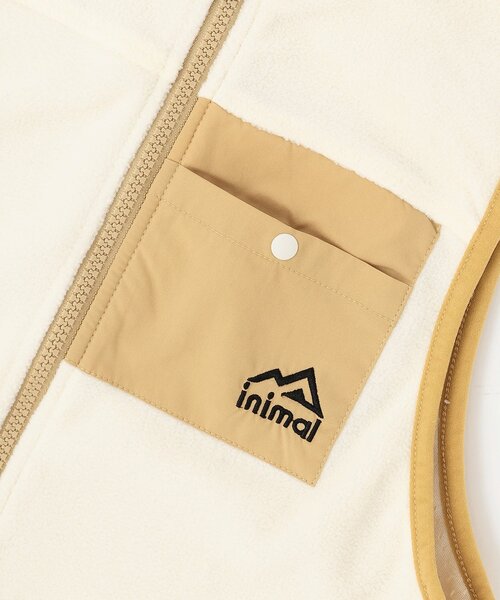 minimal(ミニマル)の「フリースベスト(ベスト・キッズ・ブラック/オフホワイト/ターコイズブルー/カラフル・130cm/120cm/100cm/140cm/110cm/90cm)」の8枚目の写真