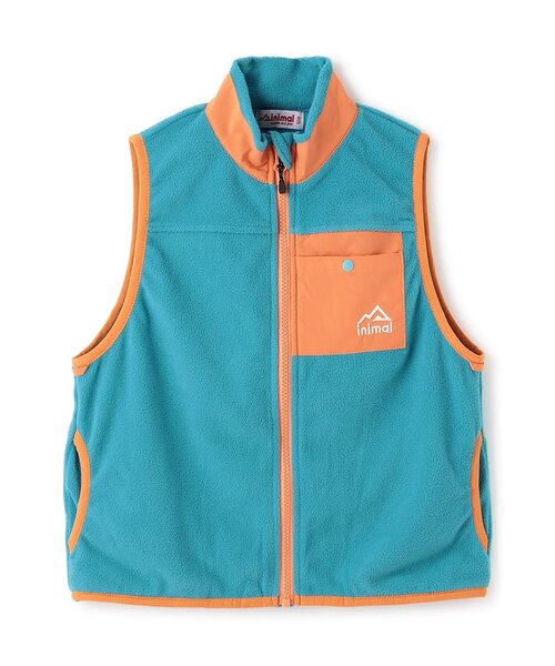 minimal（ミニマル）の「フリースベスト（ベスト・キッズ・ブラック/オフホワイト/ターコイズブルー/カラフル・130cm/120cm/100cm/140cm/110cm/90cm）」の20枚目の写真