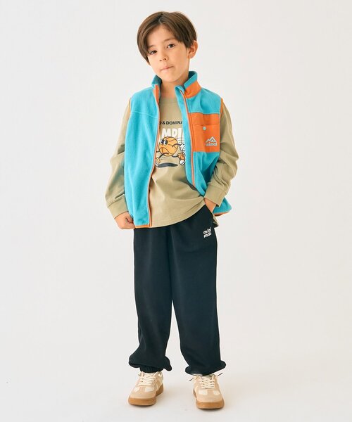 minimal（ミニマル）の「フリースベスト（ベスト・キッズ・ブラック/オフホワイト/ターコイズブルー/カラフル・130cm/120cm/100cm/140cm/110cm/90cm）」の15枚目の写真