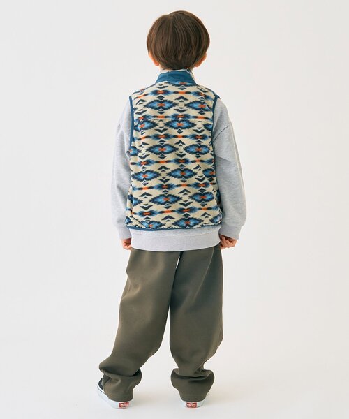 minimal（ミニマル）の「フリースベスト（ベスト・キッズ・ブラック/オフホワイト/ターコイズブルー/カラフル・130cm/120cm/100cm/140cm/110cm/90cm）」の10枚目の写真