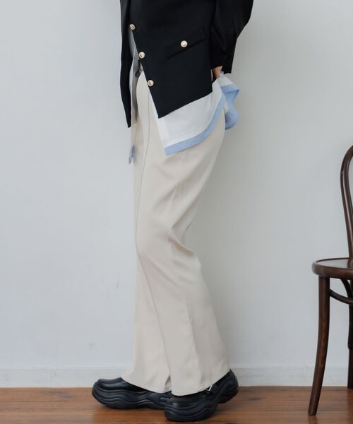 RETRO GIRL（レトロガール）の「センターシームフレアPT（スラックス・レディース・ナチュラル/ブラウン/ブラック・FREE）」の11枚目の写真