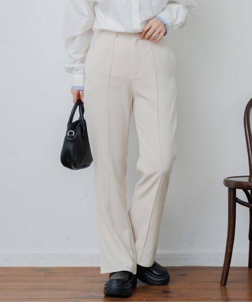 RETRO GIRL（レトロガール）の「センターシームフレアPT（スラックス・レディース・ナチュラル/ブラウン/ブラック・FREE）」の13枚目の写真