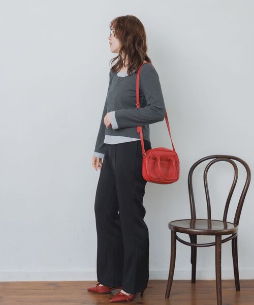 RETRO GIRL（レトロガール）の「センターシームフレアPT（スラックス・レディース・ナチュラル/ブラウン/ブラック・FREE）」の17枚目の写真