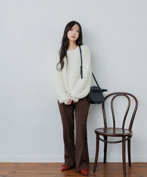 RETRO GIRL（レトロガール）の「センターシームフレアPT（スラックス・レディース・ナチュラル/ブラウン/ブラック・FREE）」の22枚目の写真