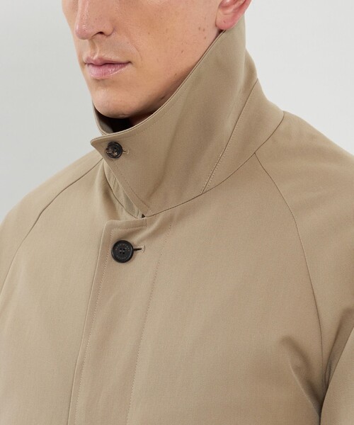 MACKINTOSH LONDON（マッキントッシュ ロンドン）の「【HADSTON】【DORMEUIL】ウールコットンラグランスリーブベルテッドコート（ステンカラーコート・メンズ・ベージュ系その他/ブラウン・38/40）」の9枚目の写真