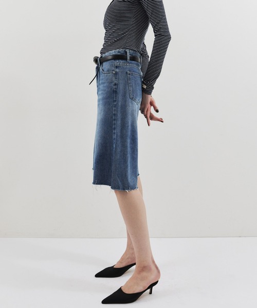 HANNE(アン)の「バミューダデニムパンツ(デニムパンツ・レディース・ネイビー/ブルー・S/M)」の13枚目の写真