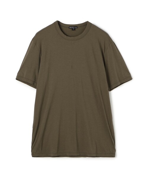JAMES PERSE(ジェームスパース)の「リュクスジャージー クルーネックTシャツ MELJ3199(Tシャツ/カットソー・メンズ・カーキ/ライトグレー・1)」の1枚目の写真