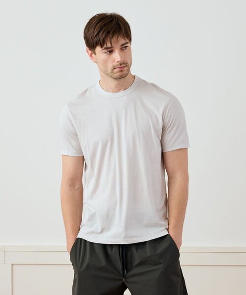 JAMES PERSE(ジェームスパース)の「リュクスジャージー クルーネックTシャツ MELJ3199(Tシャツ/カットソー・メンズ・カーキ/ライトグレー・1)」の4枚目の写真
