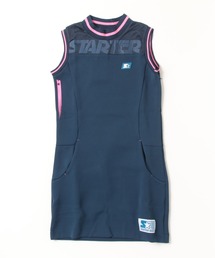 STARTER（スターター）の「【RES】【STARTER GOLF】スターター ダンボールニット×メッシュ素材インナーパンツ付きノースリーブワンピースレディース SG-123012（ワンピース）」