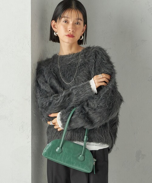 SHIPS（シップス）の「〈手洗い可能〉シャギー ファー クルーネック