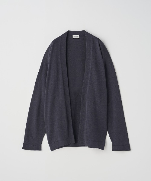JOHN SMEDLEY（ジョンスメドレー）の「［UNISEX］ノーカラー長袖ボタンレスニットカーディガン（カーディガン/ボレロ・メンズ・ブラウン系その他/ブラック/チャコールグレー/ダークグレー/ダークネイビー/グリーン・L/M/S）」の3枚目の写真