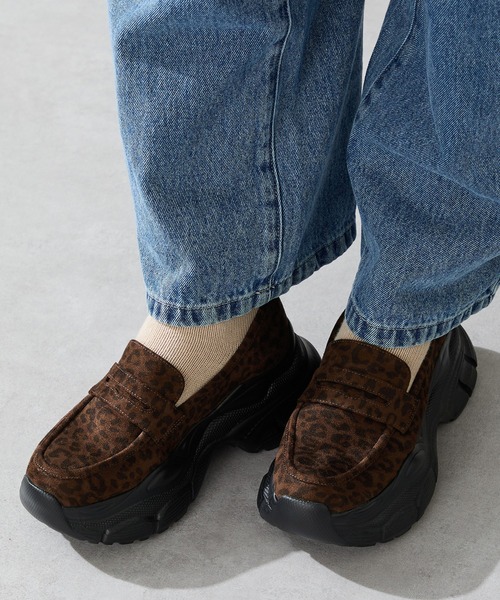 ORiental TRaffic(オリエンタルトラフィック)の「厚底 軽量スニーカーソール ローファー /51326(ローファー・レディース・ブラック/ブラウン・38/41/40/37/36/35/34/39)」の2枚目の写真