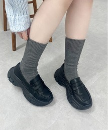 ORiental TRaffic | 厚底 軽量スニーカーソール ローファー /51326(ローファー)