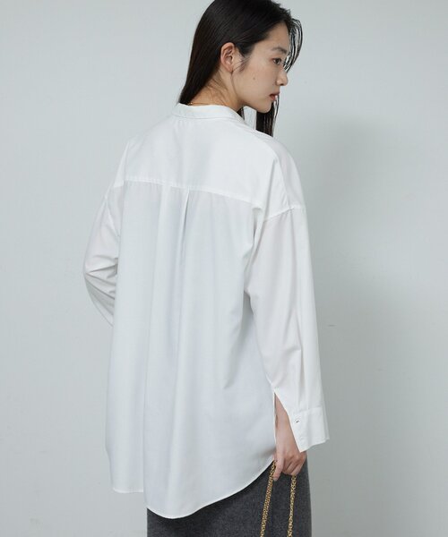 GALLARDAGALANTE(ガリャルダガランテ)の「【2way 】オーバーシャツ(シャツ/ブラウス・レディース・ホワイト/サックスブルー・FREE)」の6枚目の写真