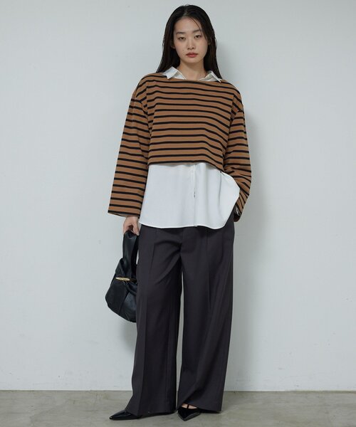 GALLARDAGALANTE(ガリャルダガランテ)の「【2way 】オーバーシャツ(シャツ/ブラウス・レディース・ホワイト/サックスブルー・FREE)」の12枚目の写真