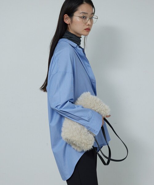 GALLARDAGALANTE(ガリャルダガランテ)の「【2way 】オーバーシャツ(シャツ/ブラウス・レディース・ホワイト/サックスブルー・FREE)」の14枚目の写真