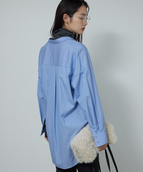 GALLARDAGALANTE(ガリャルダガランテ)の「【2way 】オーバーシャツ(シャツ/ブラウス・レディース・ホワイト/サックスブルー・FREE)」の15枚目の写真