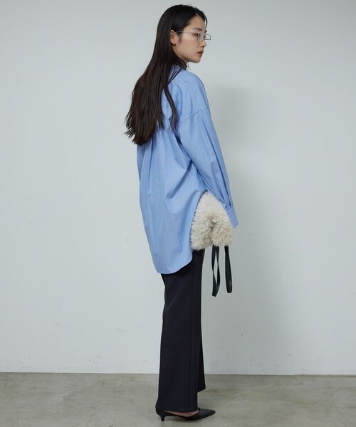 GALLARDAGALANTE(ガリャルダガランテ)の「【2way 】オーバーシャツ(シャツ/ブラウス・レディース・ホワイト/サックスブルー・FREE)」の17枚目の写真