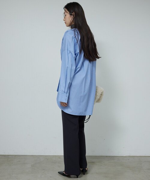 GALLARDAGALANTE(ガリャルダガランテ)の「【2way 】オーバーシャツ(シャツ/ブラウス・レディース・ホワイト/サックスブルー・FREE)」の18枚目の写真