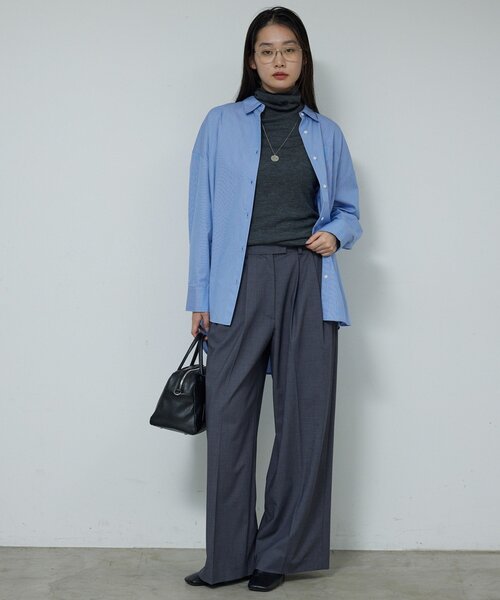 GALLARDAGALANTE(ガリャルダガランテ)の「【2way 】オーバーシャツ(シャツ/ブラウス・レディース・ホワイト/サックスブルー・FREE)」の22枚目の写真