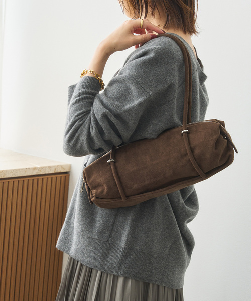 LE TALON(ルタロン)の「LE TALON gather oblong bag(ショルダーバッグ・レディース・ブラウン/ピンク・FREE)」の2枚目の写真