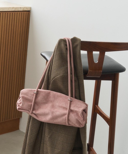 LE TALON(ルタロン)の「LE TALON gather oblong bag(ショルダーバッグ・レディース・ブラウン/ピンク・FREE)」の1枚目の写真