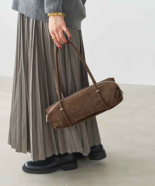 LE TALON(ルタロン)の「LE TALON gather oblong bag(ショルダーバッグ・レディース・ブラウン/ピンク・FREE)」の5枚目の写真