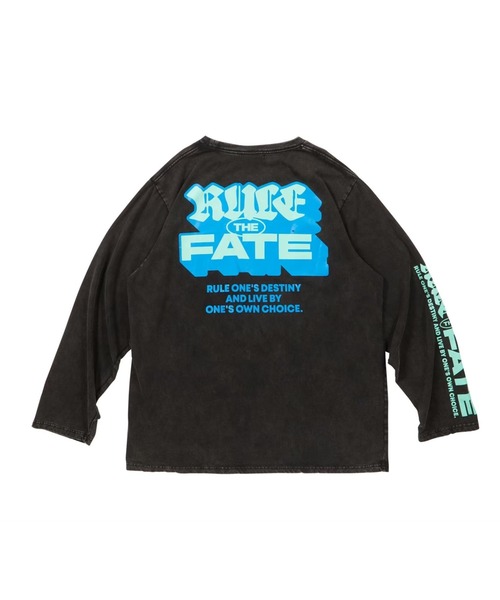 RULE THE FATE（ルールザフェイト）の「RTF LOGO PIGMENT LONG SLEEVE TEE/ロゴピグメントロングスリーブTシャツ（Tシャツ/カットソー・メンズ・ブラック/ベージュ・1/0/2）」の5枚目の写真