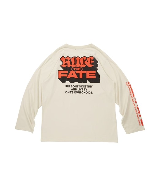 RULE THE FATE（ルールザフェイト）の「RTF LOGO PIGMENT LONG SLEEVE TEE/ロゴピグメントロングスリーブTシャツ（Tシャツ/カットソー・メンズ・ブラック/ベージュ・1/0/2）」の6枚目の写真