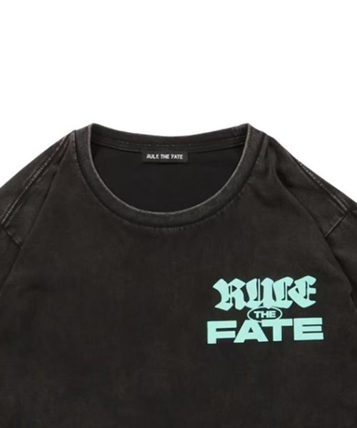 RULE THE FATE（ルールザフェイト）の「RTF LOGO PIGMENT LONG SLEEVE TEE/ロゴピグメントロングスリーブTシャツ（Tシャツ/カットソー・メンズ・ブラック/ベージュ・1/0/2）」の7枚目の写真