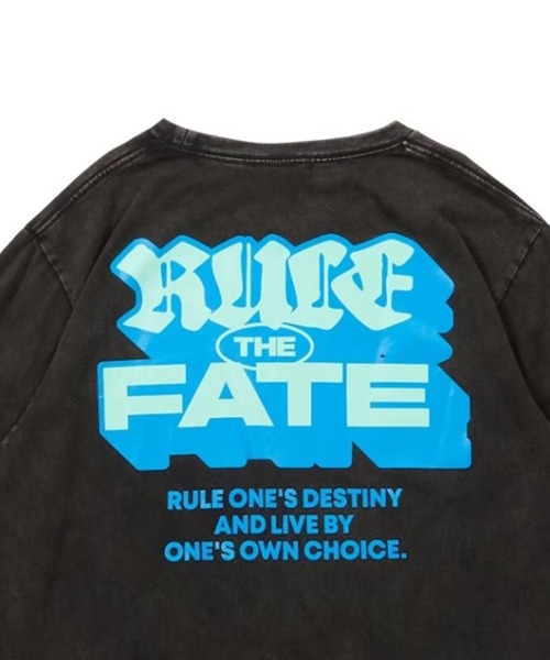 RULE THE FATE（ルールザフェイト）の「RTF LOGO PIGMENT LONG SLEEVE TEE/ロゴピグメントロングスリーブTシャツ（Tシャツ/カットソー・メンズ・ブラック/ベージュ・1/0/2）」の9枚目の写真
