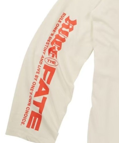 RULE THE FATE（ルールザフェイト）の「RTF LOGO PIGMENT LONG SLEEVE TEE/ロゴピグメントロングスリーブTシャツ（Tシャツ/カットソー・メンズ・ブラック/ベージュ・1/0/2）」の3枚目の写真