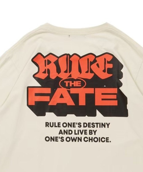 RULE THE FATE（ルールザフェイト）の「RTF LOGO PIGMENT LONG SLEEVE TEE/ロゴピグメントロングスリーブTシャツ（Tシャツ/カットソー・メンズ・ブラック/ベージュ・1/0/2）」の4枚目の写真