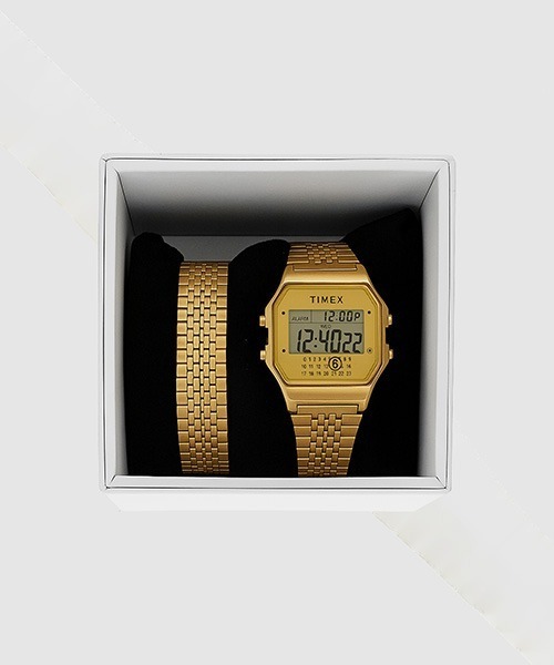 マルジェラ　 　コラボ　時計　ブレスレット Gift Set w/ Extra Bracelet（デジタル腕時計）｜MM6 Maison Margiela