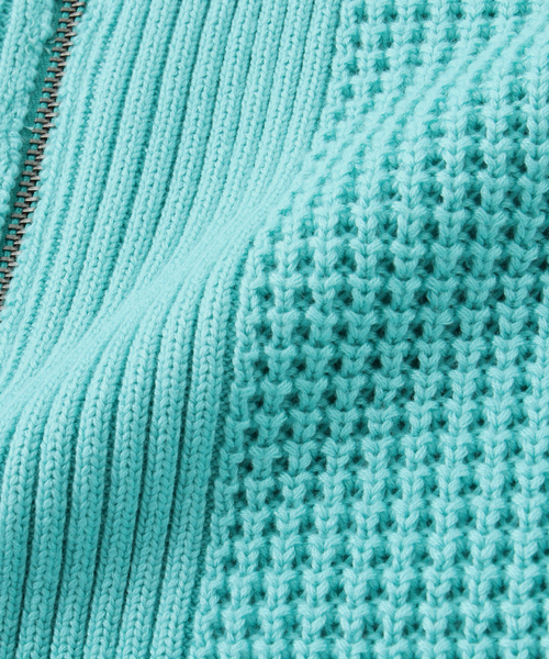 PARANOID(パラノイド)の「PARANOID / パラノイド BIG COLLAR GRADATION ZIP KNIT(カーディガン/ボレロ・メンズ・ブルー系その他/ブラック・LARGE/MEDIUM)」の6枚目の写真