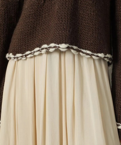 【新品未着用】CADUNE カデュネ ノルディックニット パール付き セール】ノルディックセーター（ニット/セーター）｜CADUNE（カデュネ