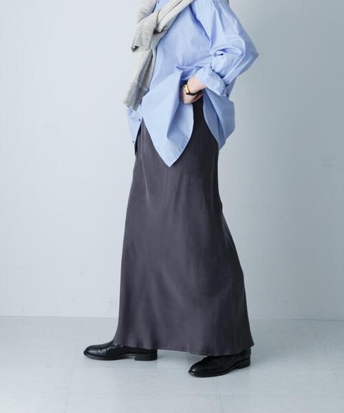 2サイズ展開』ハイカウントキュプラスカート（スカート）｜かぐれ