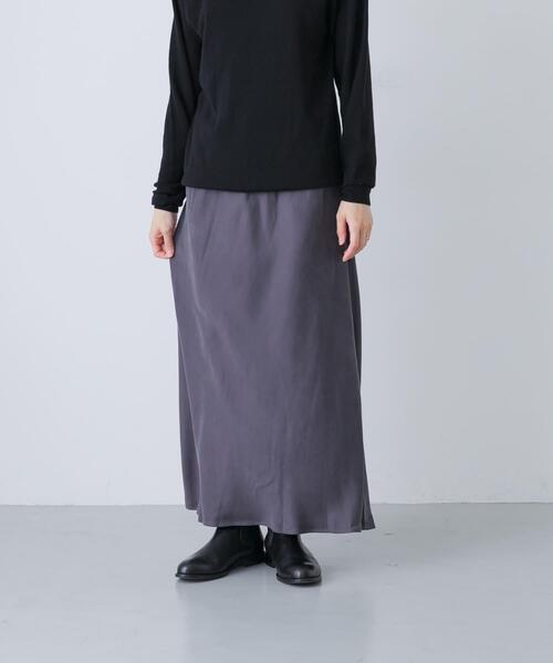 2サイズ展開』ハイカウントキュプラスカート（スカート）｜かぐれ