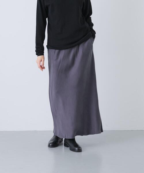 2サイズ展開』ハイカウントキュプラスカート（スカート）｜かぐれ