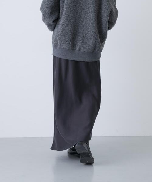 KAGURE かぐれ キュプラスカート チャコール 2サイズ展開』ハイカウントキュプラスカート（スカート）｜かぐれ