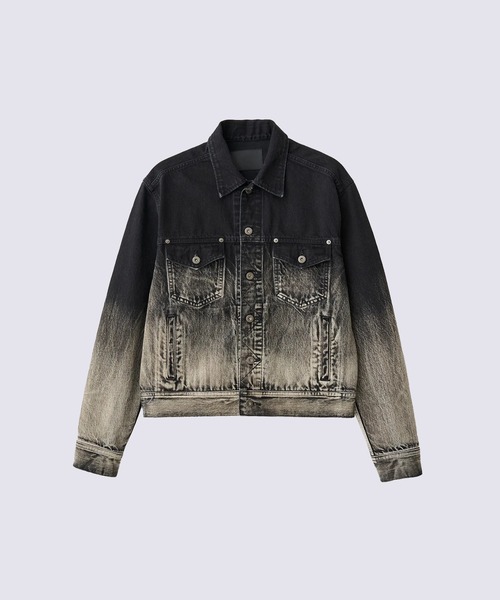 Juha(ユハ)の「【JUHA/ユハ】GRADATION DENIM JACKET(ブルゾン・メンズ・ブラック・3/4)」の2枚目の写真